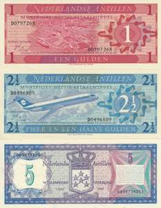 Netherlands Antilles, 1-2 1/2-5 Gulden ... 