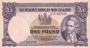 New Zealand, 1 Pound 1940-1967, XF+/AUNC