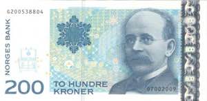 Norway, 200 Kroner 2009, UNC