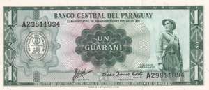Paraguay, 1 Guarani 1952, UNC