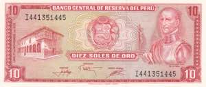 Peru, 10 Soles 1976, UNC