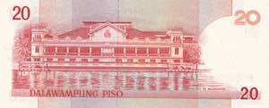 Philippines, 20 Piso 1986-1993, UNC