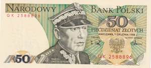 Poland, 50 Zloty 1988, UNC