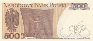 Poland, 500 Zloty 1982, UNC