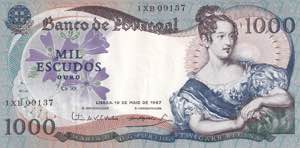 Portugal, 1.000 Escudos 1967, AUNC