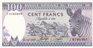 Rwanda, 100 Francs 1989, UNC