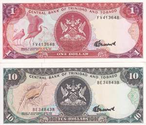 Trinidad and Tobago, 1-10 Dollars 1985, UNC