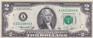 USA, 2 Dollars 1976, UNC
