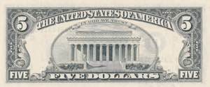 USA, 5 Dollars 1995, UNC