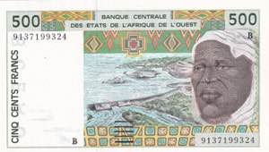 Western African States, Benin, 500 Francs ... 