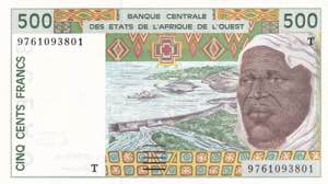 Western African States, Togo, 500 Francs ... 
