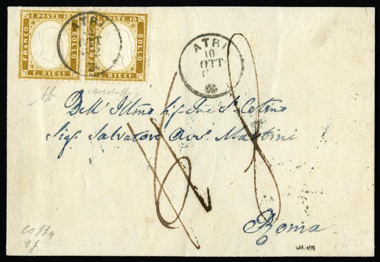 ITALIA REGNO. Da Atri, 10.10.1862, ... 