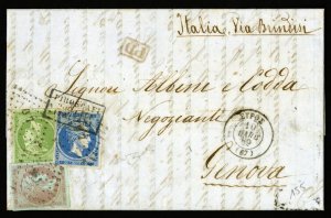 VIE DI MARE - LACUALI -. Da Sira, 10.5.1869, ... 