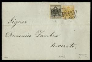 EUROPA - AUSTRIA. Da Borgo, 1.9.1854, per ... 