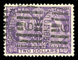 Canada - 2$ viola (Yv. 50) usato. Molto bello
