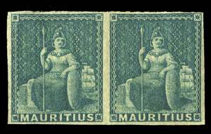 OLTREMARE. Mauritius - 4p (Yv. 12) in coppia ... 