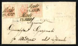EUROPA - AUSTRIA. Da Malè, 17.9.1855, per ... 