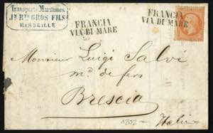EUROPA - FRANCIA. Da Marsiglia, 24.9.1867, ... 