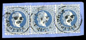 EUROPA -. 10s IIIa emissione in striscia di ... 