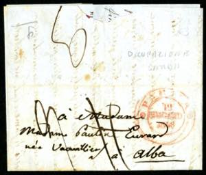 MILITARI - RISORGIMENTALI -. Piccola lettera ... 
