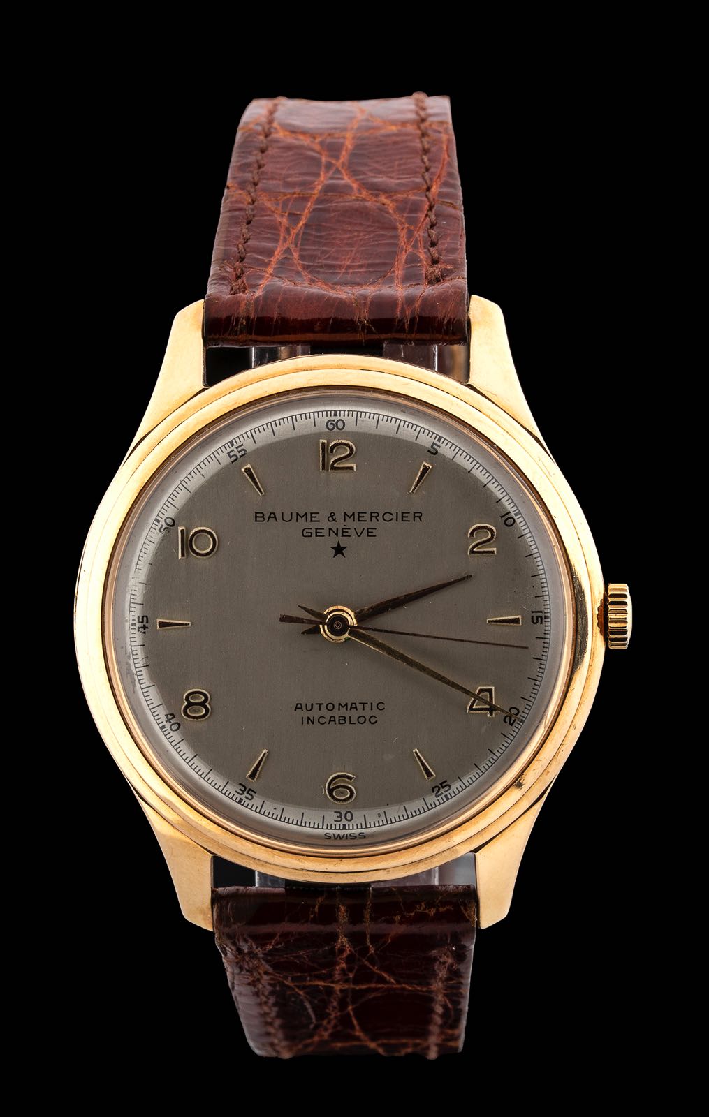 Baume et Mercier 18 kt gold Bubble Back Look Bertolami