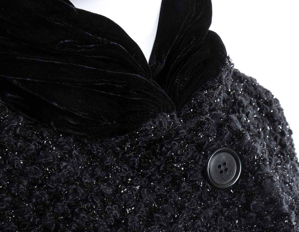 Romeo GiglicoatA 1989 ca Romeo Gigli lurex black  - Bertolami