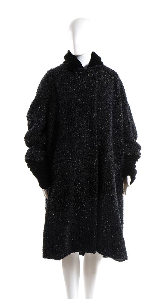 Romeo GiglicoatA 1989 ca Romeo Gigli lurex black  - Bertolami