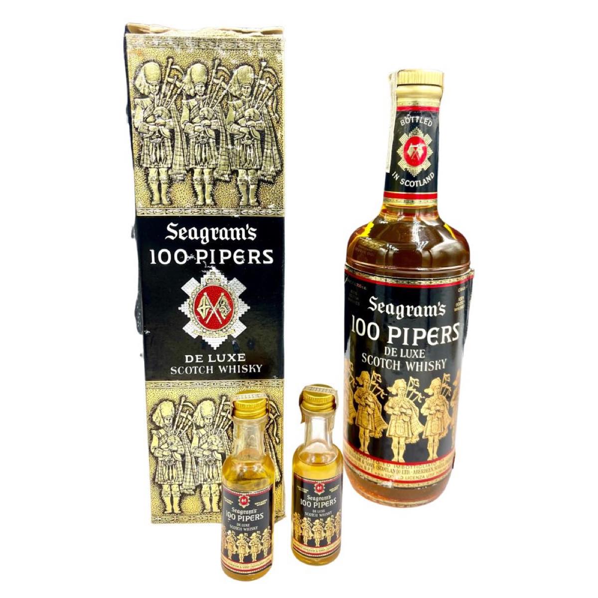 Seagrams 100 Pipers Blended Scotch Whisky ... - Bertolami Fine Art