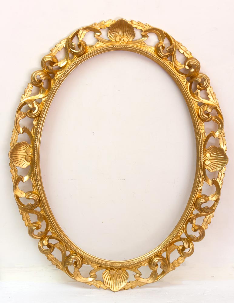 Cornice ovale in stile baroccoLuce: 80,5 x 60 cm;  - Bertolami Fine Art