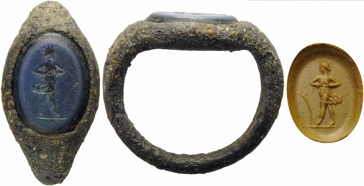 Ancient medieval roman ring - Gem
