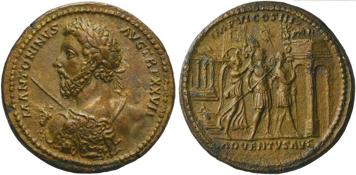 Marcus Aurelius (161-180), Medallion, Rome, AD  - Bertolami