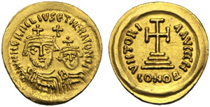 Eraclio con Costantino (610-641), ... 