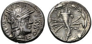 Q. Fabius Maximus, Denario, Roma, ... 
