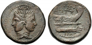 Sextus Pompeius Magnus Pius, Asse, ... 