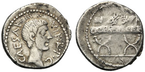 C. Caesar Octavianus, Denario, ... 