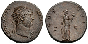 Adriano (117-138), Dupondio, Roma, ... 