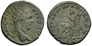 Caracalla (198-217), Dupondio, ... 