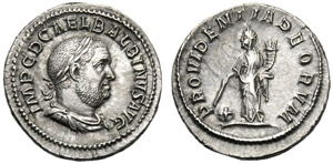 Balbino (238), Denario, Roma, ... 