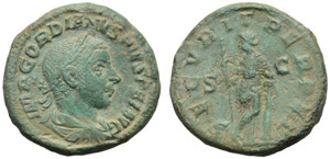 Gordiano III (238-244), Asse, ... 