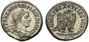 Filippo II (247-249), Tetradracma, ... 