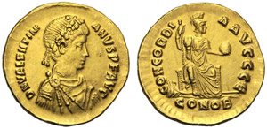 Valentiniano II (375-392), Solido, ... 