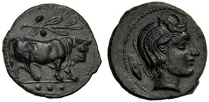 Sicilia, Tetras, Gela, c. 420-405 ... 