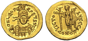 Leone I (457-474), Solido, ... 