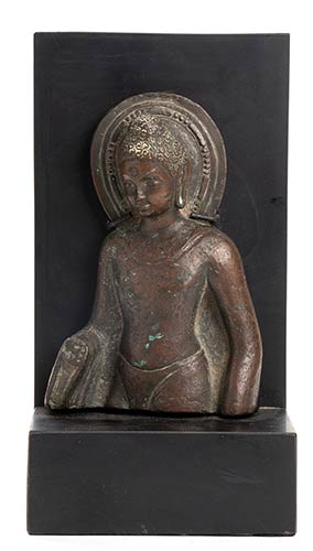 A BRONZE TORSO OF BUDDHAprobably ... 