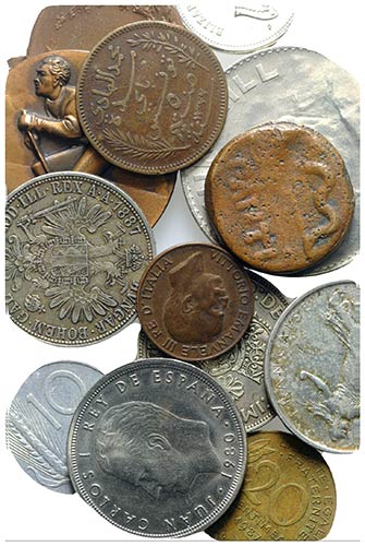 Lot of 27 World coins and medals, ... 