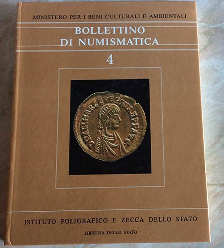 Bollettino di Numismatica 4, Serie ... 