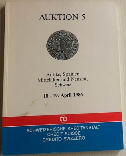 Credit Suisse. Auktion 5. Antike, ... 