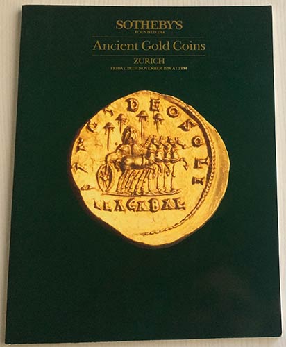 Sothebys. Ancient gold coins.  ... 