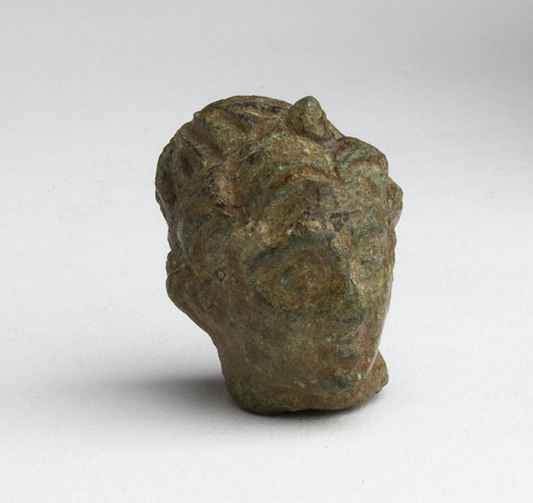 Roman bronze Apollo head, c. ... 
