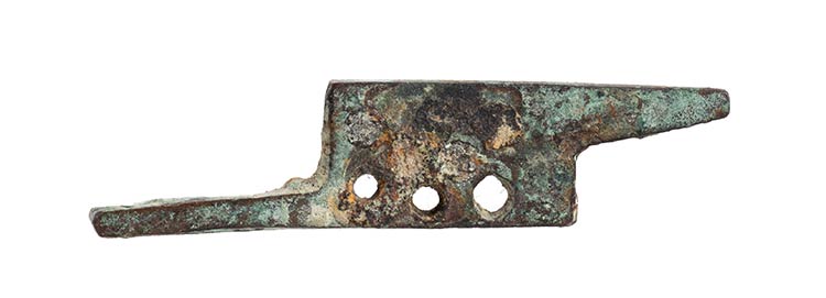 Roman bronze key door-lock bolt, ... 